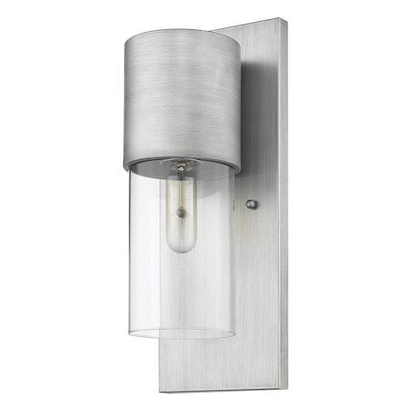 Estallar 16 x 6.25 x 5.75 in. Cooper 1-Light Matte Nickel Wall Light ES3104660